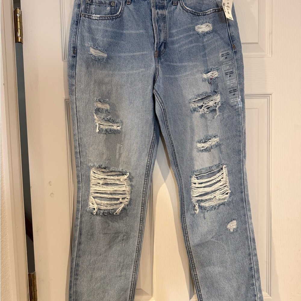 Distressed Aeropostale Blue Women's Jeans